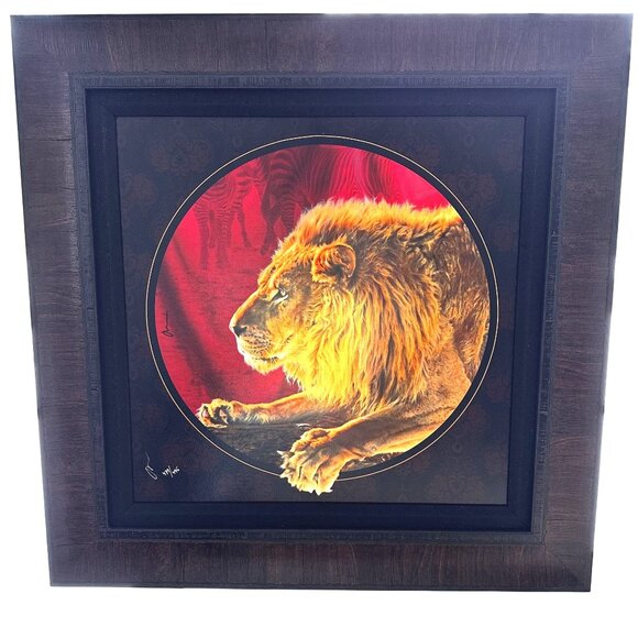 Adam Scott Rote Signed Lion Print "The Wild Ones II" Framed Giclée Art LE 2012 - Picture 2 of 11